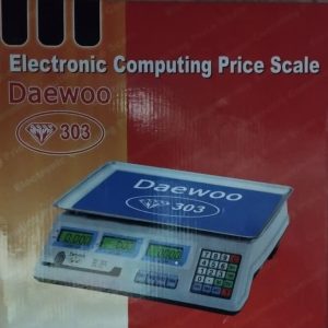 ترازوی دیجیتال 40 کیلویی دو طرفه شارژی فروشگاهی دوو Daewoo 303