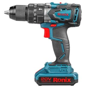کیت دریل پیچ گوشتی چکشی شارژی 13 میلی‌متری رونیکس  RONIX 8905K