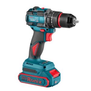 دریل شارژی براش لس 20 ولت چکشی 13 میلی متری 60 نیوتن متر رونیکس RONIX 8670