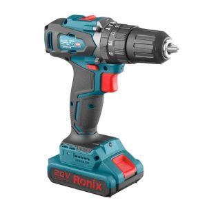 دریل پیچ‌گوشتی چکشی شارژی 13 میلی‌متری براش‌لس 20 ولت تاپ لاین رونیکس RONIX 8900K