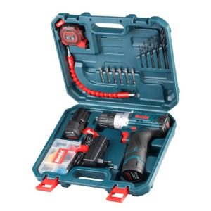 کیت دریل شارژی 12 ولت دو باطری 19 پارچه رونیکس RONIX RS - 8613