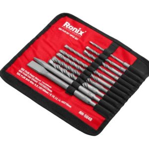 ست مته و قلم چهار شیار 10 عددی رونیکس RONIX RH-5048